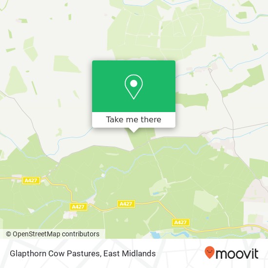 Glapthorn Cow Pastures map