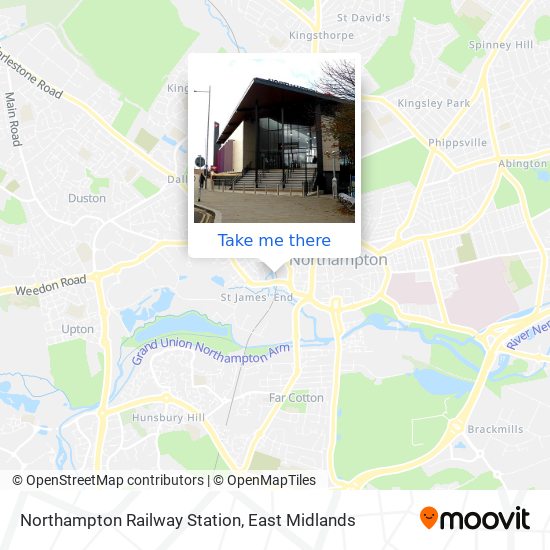 Northampton Railway Station map