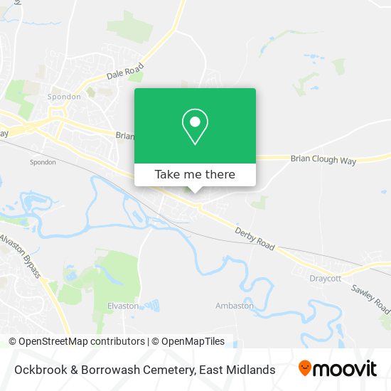 Ockbrook & Borrowash Cemetery map