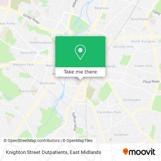 Knighton Street Outpatients map