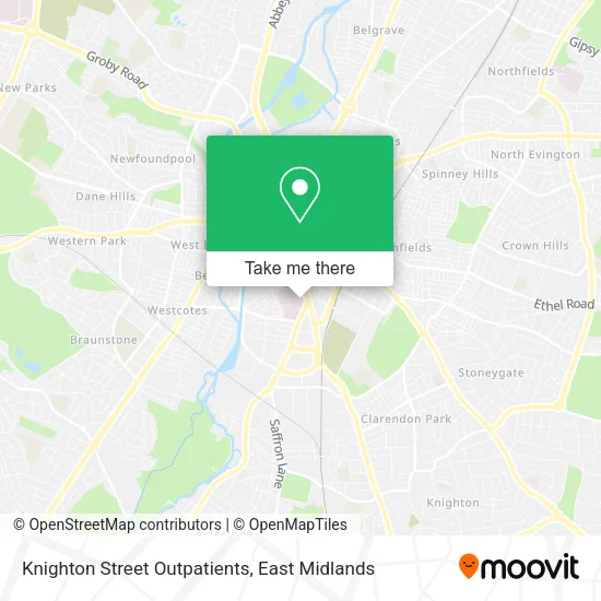 Knighton Street Outpatients map