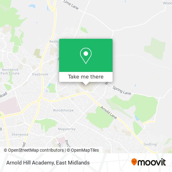 Arnold Hill Academy map