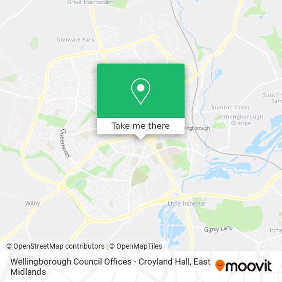 Wellingborough Council Offices - Croyland Hall map