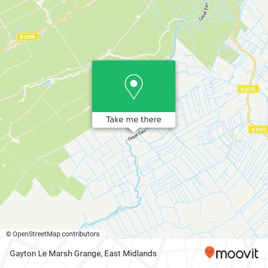 Gayton Le Marsh Grange map