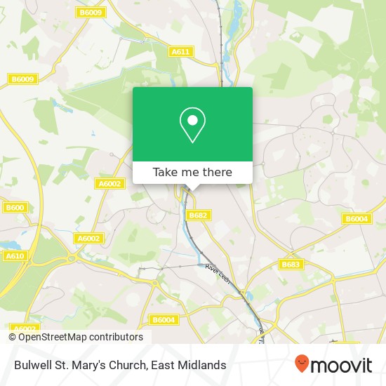 Bulwell St. Mary's Church map