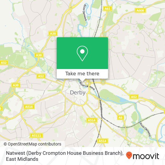 Natwest (Derby Crompton House Business Branch) map