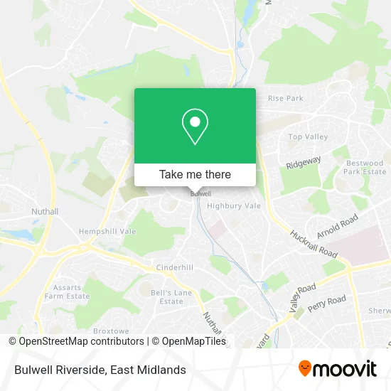 Bulwell Riverside map