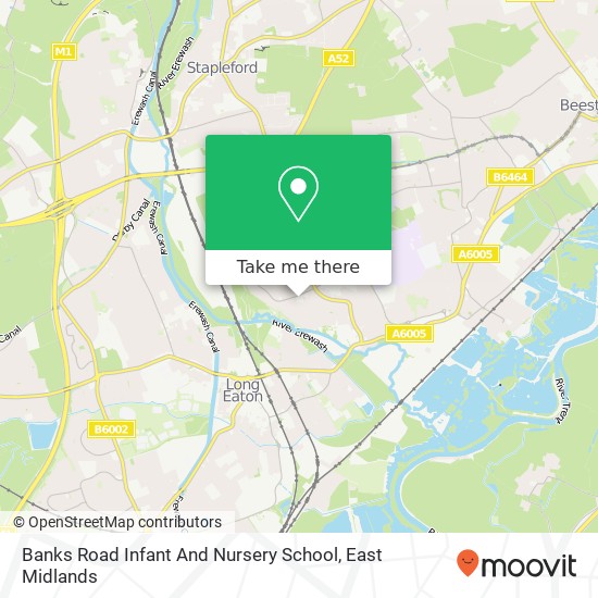 Banks Road Infant And Nursery School map