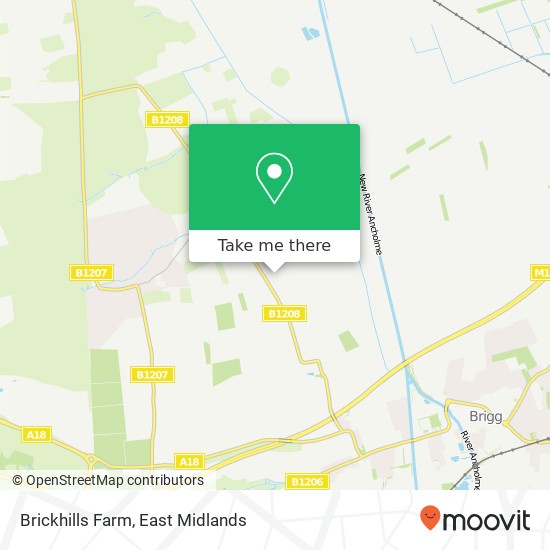 Brickhills Farm map