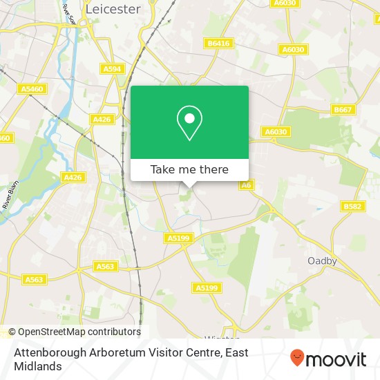 Attenborough Arboretum Visitor Centre map