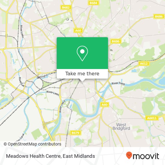 Meadows Health Centre map
