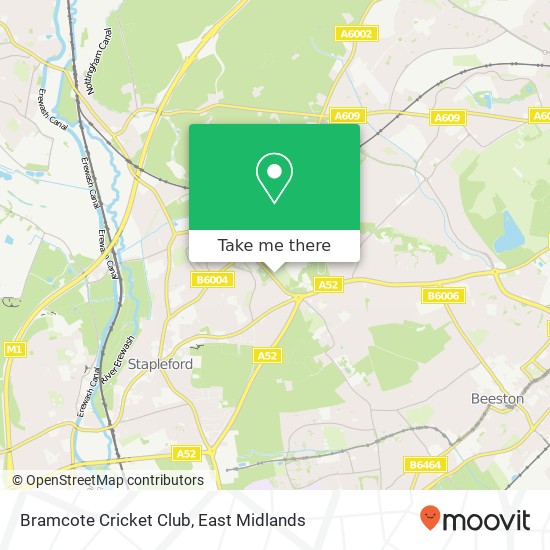 Bramcote Cricket Club map