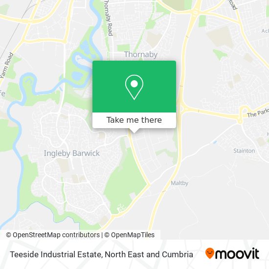 Teeside Industrial Estate map
