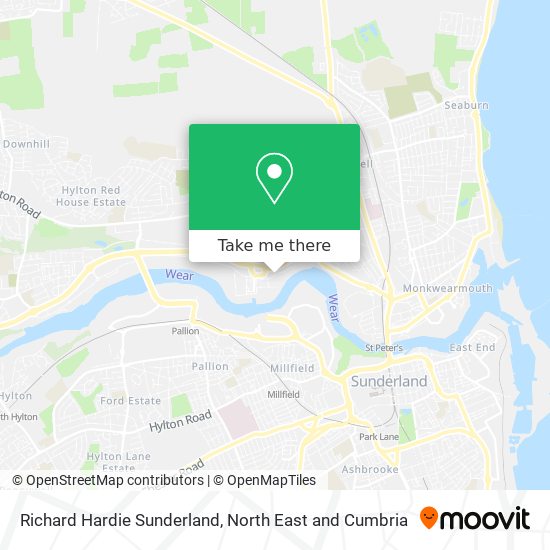 Richard Hardie Sunderland map