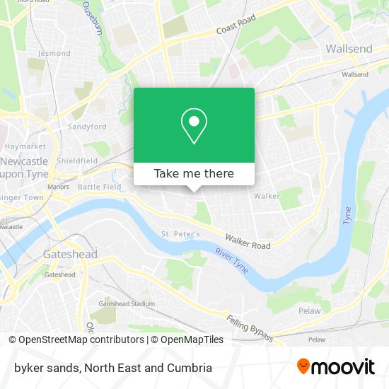 byker sands map