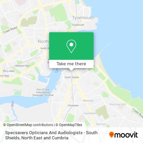 Specsavers Opticians And Audiologists - South Shields map