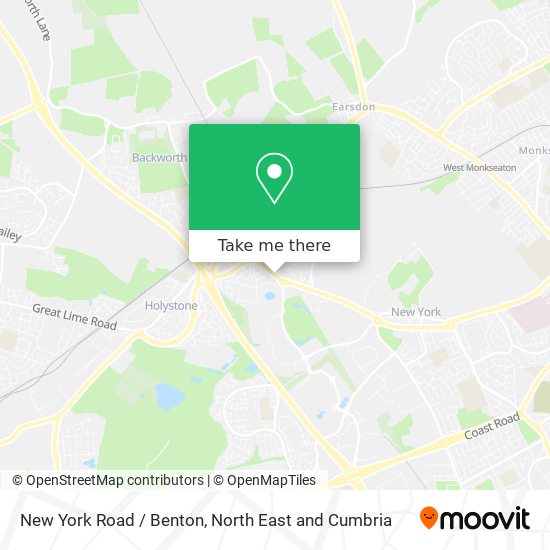 New York Road / Benton map