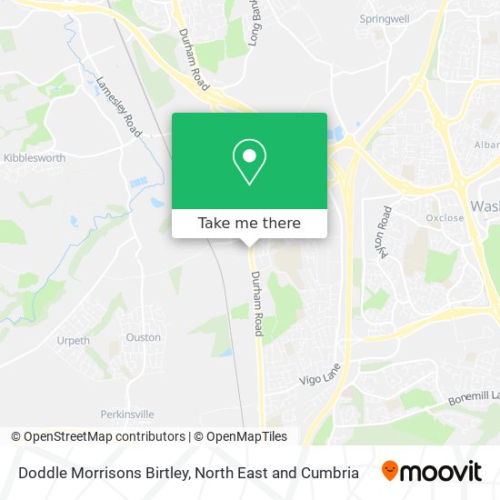 Doddle Morrisons Birtley map