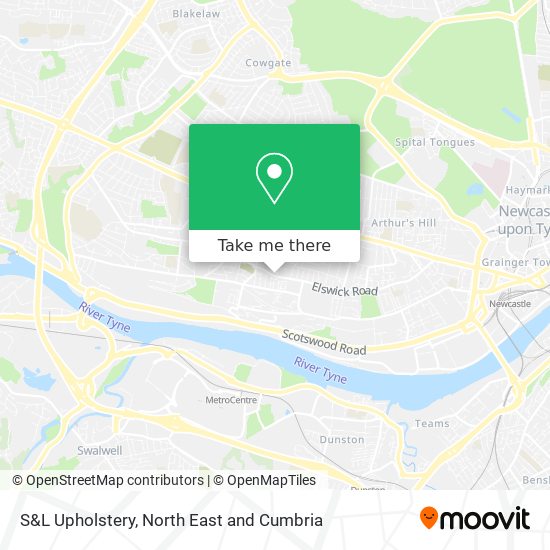 S&L Upholstery map
