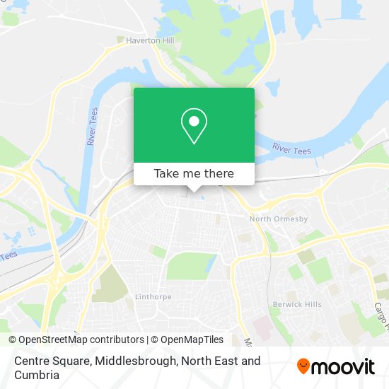 Centre Square, Middlesbrough map