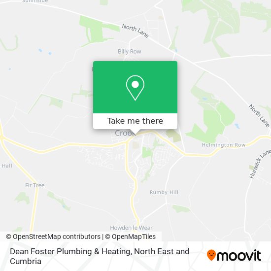 Dean Foster Plumbing & Heating map