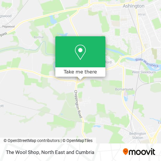 The Wool Shop map