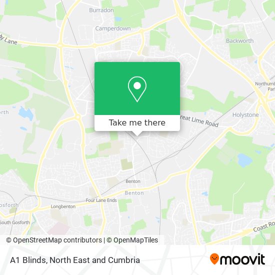 A1 Blinds map