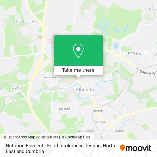Nutrition Element - Food Intolerance Testing map