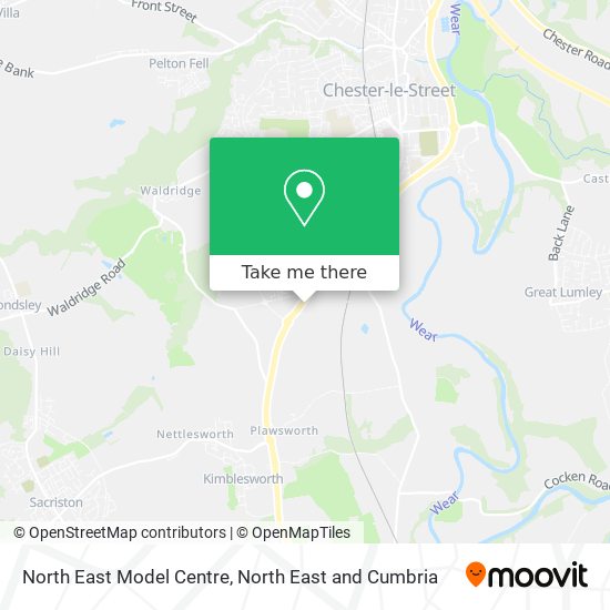 North East Model Centre map
