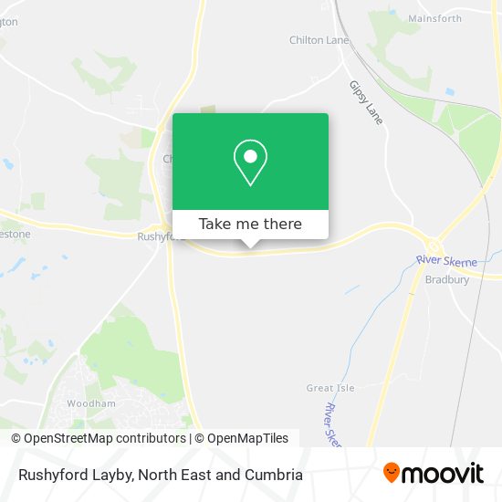 Rushyford Layby map