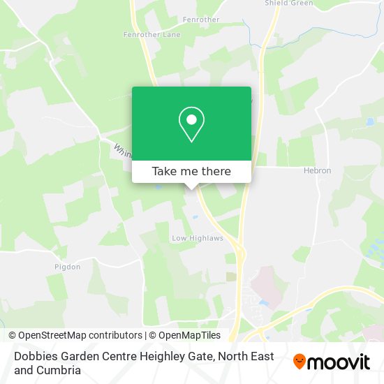 Dobbies Garden Centre Heighley Gate map