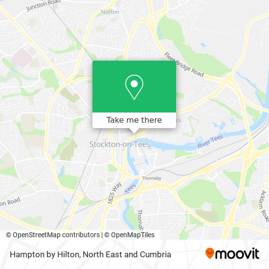 Hampton by Hilton map