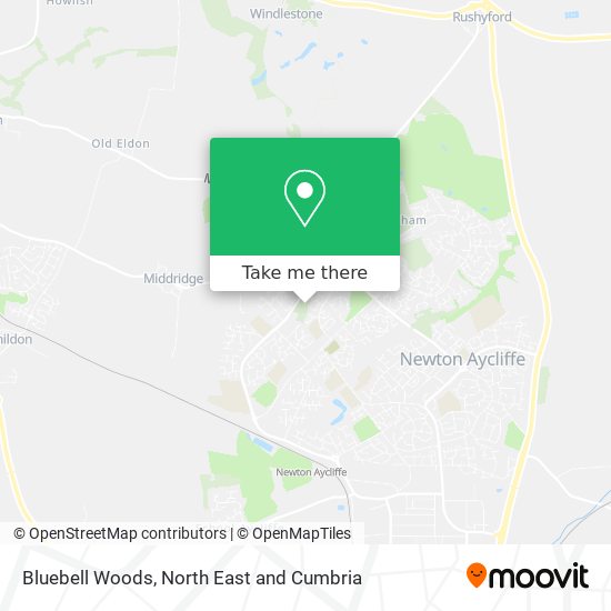 Bluebell Woods map