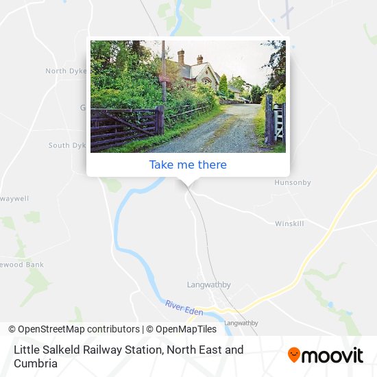 Little Salkeld Railway Station map