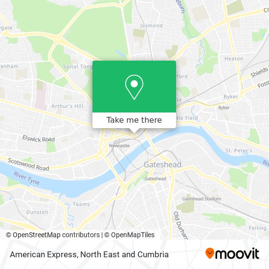 American Express map