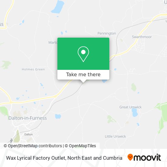 How to get to Wax Lyrical Factory Outlet in Barrow In Furness by