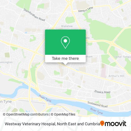 Westway Veterinary Hospial map