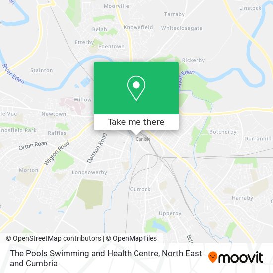 The Pools Swimming and Health Centre map