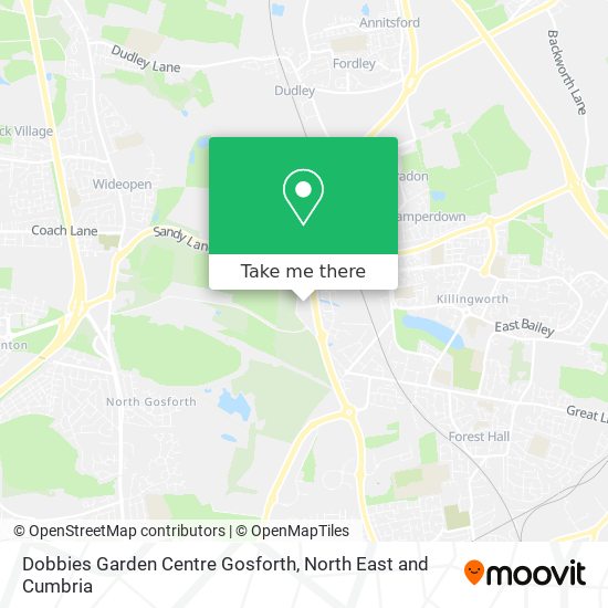 Dobbies Garden Centre Gosforth map