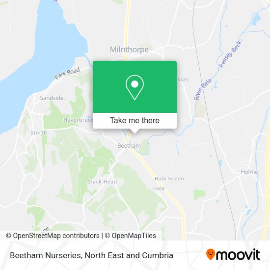 Beetham Nurseries map