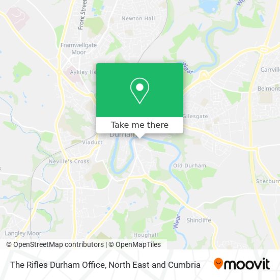 The Rifles Durham Office map