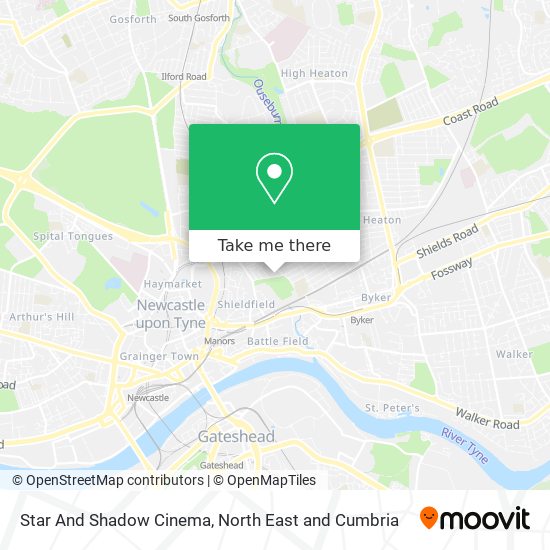 Star And Shadow Cinema map