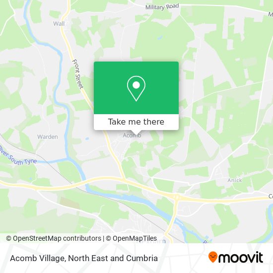Acomb Village map