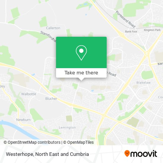Westerhope map