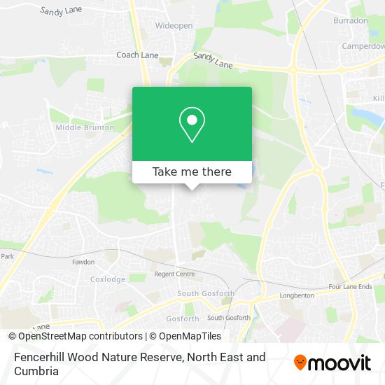 Fencerhill Wood Nature Reserve map