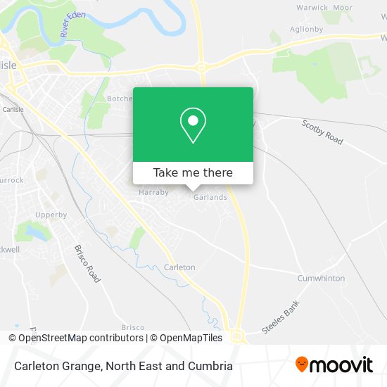 Carleton Grange map