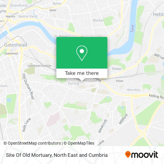 Site Of Old Mortuary map