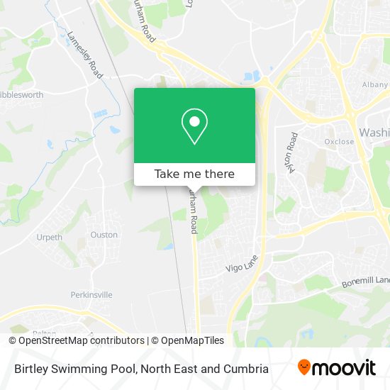 Birtley Swimming Pool map