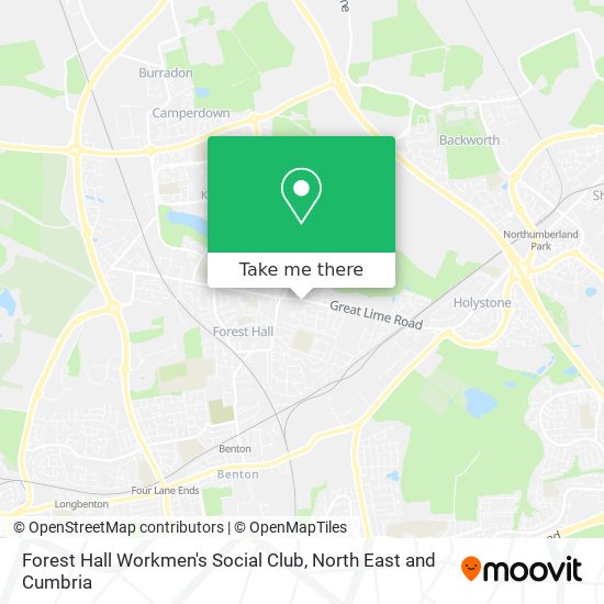 Forest Hall Workmen's Social Club map