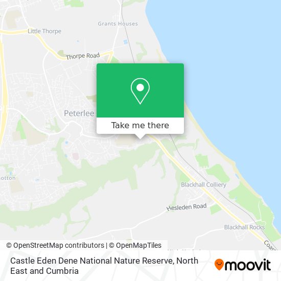 Castle Eden Dene National Nature Reserve map